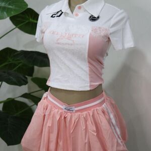 Pink & White Two-Piece Set